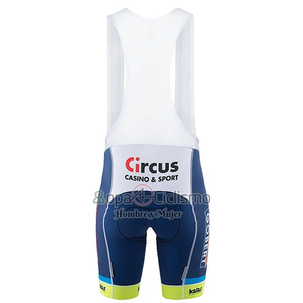 Wanty Groupe Ropa Ciclismo Culotte Corto 2017 Mangas Cortas Gobert Azul